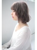 【knot】くせ毛風 グレージュ マッシュ 2