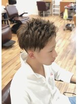 ヘアスタジオ ロメオ(hair studio Romeo) サイドパートアップバング