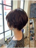 ニュアンスパーマ×ナチュラル×ふんわり×ショート