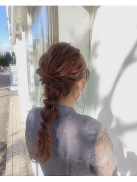 ジプソ(Gypso Hair salon) 【 ヘアセット × 編みおろしアレンジ 】