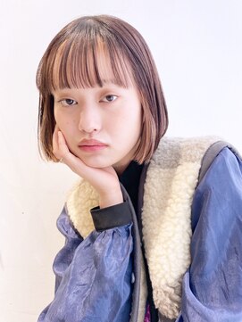 アイティーバイアルバム 八王子店(IT by ALBUM) ボブインナーカラー_イヤリングカラーくびれミディ_8389