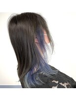 ウィットヘアー(wit hair)&nbsp;インナーカラーブルーグラデーション