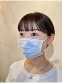 可愛いさも大人っぽさも演出！ワイドバングショート   喜多朝也