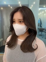 ロンドアジュール 横浜(Lond azur)&nbsp;大人可愛い韓国レイヤー顔周りくびれヘア【ami】横浜/髪質改善