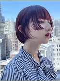 【arte pelo】姫カットボブ/ピンクブラウン/艶ボブ
