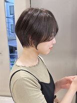20代30代40代50代/丸みショート/クビレ/前髪あり/表参道
