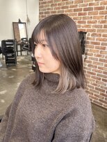 ヴィップルーム(viproom)&nbsp;黒髪/グレーベージュ/レイヤーロング/前髪パーマ