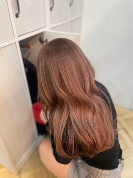 ジーナ 札幌大通(Zina) 美髪*エアリーロング*ピンクブラウン*髪質改善*Zina札幌大通