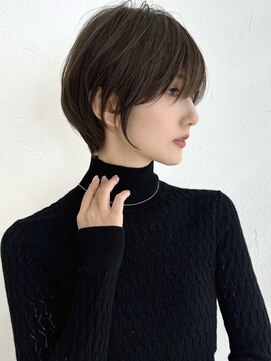 アンド ストーリーズ(&STORIES) 前髪あり耳掛け丸みくびれボブ/20代/30代/40代/白髪染め（蘭）