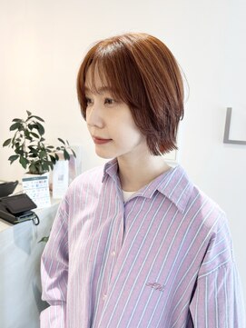 リアン(Lien) くびれボブ×オレンジベージュ