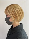 低めまるみショートボブ