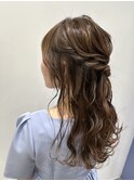 岡田≫お呼ばれハーフアップ