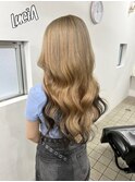 【レミー100%/54cm】シールエクステ×ベージュ×カット