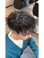 ブルニール 心斎橋(BLEUNIR)&nbsp;波巻きパーマ　マッシュ　刈り上げ