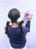 ふわふわおさげ♪