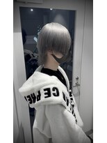 ポプルス(popls)&nbsp;中性ウルフ/ウルフカット/メンズウルフ/シルバーカラー