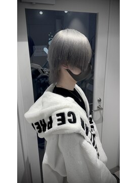 ポプルス(popls) 中性ウルフ/ウルフカット/メンズウルフ/シルバーカラー