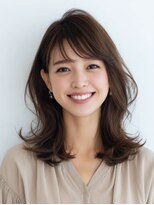 ヘアーアンドリラクゼーション エシア(hair&relaxation ecia)&nbsp;カラー×毛先カールで愛され大人フェミニン