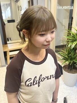 オーセンヘア(AUTHEN.HAIR) milk tea gray beige