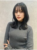 メルティカラー似合わせカットウェーブミディアム髪質改善韓国