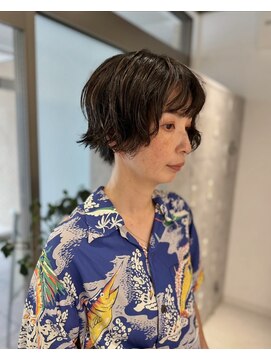 ムーン バイ ケンジ(moon by KENJE) 【hishida】前下がりボブ/ニュアンスパーマ