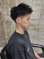 ニアウ 太田店(Niau)&nbsp;メンズベリーショートツイストスパイラルパーマ群馬太田新田眉毛