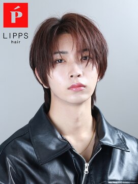 リップス 天神(LIPPS) 【LIPPS天神】ナチュラルコンマバングセンターパートウルフ