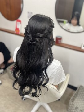 リリベル(Lily bell) ハーフアップ