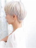 武蔵小杉/髪質改善/シルバーベージュ!ルーツカラー小顔ショートf