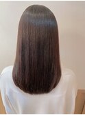 ◎オリーブグレー×韓国風レイヤーカット◎黒髪小顔