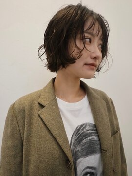 ライン(LINE) ボブ/レイヤーボブ/顔まわりカット/バイカルテ