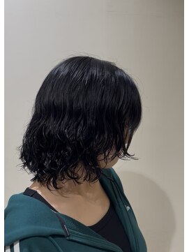 シアン 栄店(CYAN.) ウルフレイヤー×ウェーブパーマ【栄/矢場町/大須】