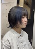 レイヤーウルフカット/ボブウルフカット/顔まわりレイヤーカット