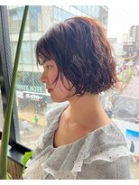 ビハインドザカーテン(BEHIND THE CURTAIN)&nbsp;レイヤーボブ×パーマ×くせ毛風パーマボブ