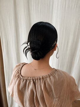 ココカラヘアー ニコ(cococara hair nico) お呼ばれヘア/カチモリヘア/結婚式ヘア/タイトスタイル