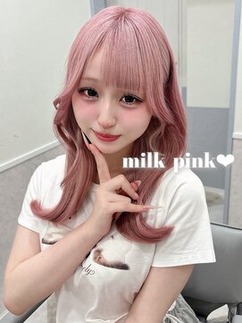 リルミー ミュエナ 大須 矢場町(Lilme myuena) ミルクピンク/ピンクカラー/ペールピンク
