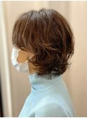 無造作ショートパーマ