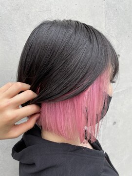 ボアップ 新居浜店(boappu) #インナー #ピンク #カラー #ケアブリーチ #ハイトーン #新居浜