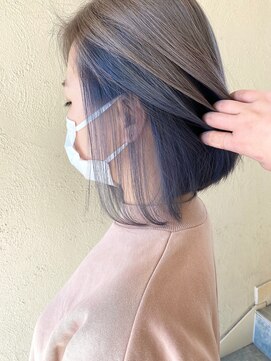 キャパジャストヘアー(CAPA just hair) インナーカラー_ブルー