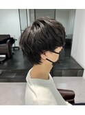 襟足ありナチュラルマッシュ