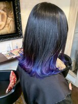 ボアップ 京橋店(boappu)&nbsp;#裾カラー#パープル#バイオレット#ブルー