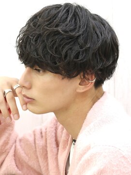 ベーア メロー(Bar mellow) 波打ちパーマ刈り上げマッシュ・波巻きパーマ・シャドウパーマ