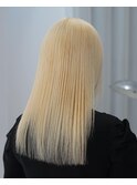 ブロンドヘア美肌カラーハイトーンブリーチ韓国ヘア