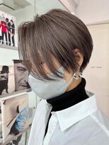 ヘッズ 市川(HEADS ex) イメチェンハッシュカットフルバングレッドブラウン