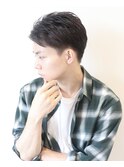 【 Ｉ. 】刈り上げツーブロックアップバング短髪黒髪　川口