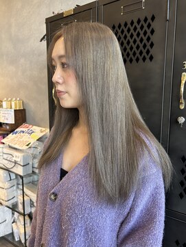 アチーブ ヘア デザイン(achieve hair design) ベージュカラーハイトーン透明感立体感20代30代美シルエット