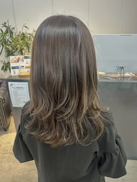 ナンバースリー 溝の口店(Number Three) レイヤーセミロングスタイル【N°3溝の口】