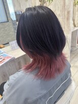 ラグ(RAG)&nbsp;ウルフヘア/レイヤー/韓国ヘア/インナーカラー/ペールピンク