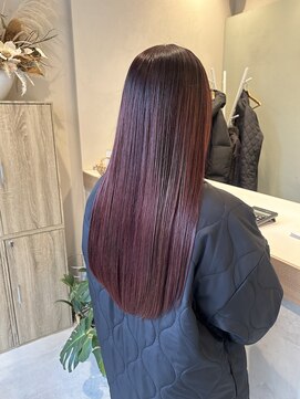 ミリィ 四日市(mily) 【mily 山田】ツヤ感◎ワインレッドカラー