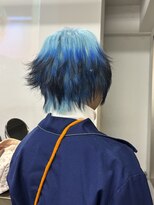 レコ 渋谷(LECO) 綾波ショートウルフと寒色デザイン
